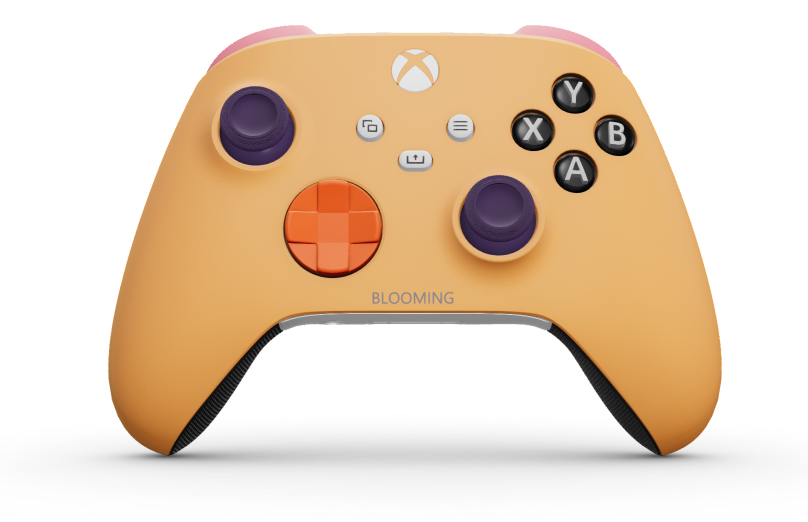 Manette sans fil Xbox - Body: Soft Orange, D-Pads: Zest Orange, Thumbsticks: Astral Purple