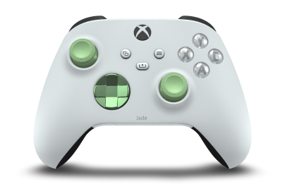 Xbox Wireless Controller - Body: Robot White, D-Pads: Soft Green (Metallic), Thumbsticks: Soft Green