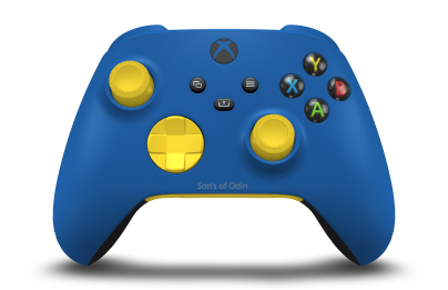 Xbox Wireless Controller - Body: Shock Blue, D-Pads: Lighting Yellow, Thumbsticks: Lighting Yellow