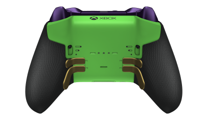 Xbox Elite Wireless Controller Series 2 – Core - 本體: 疾速綠 + 橡膠握把, 方向鍵: 多面向，霧金色 (金屬), 背面: 疾速綠 + 橡膠握把