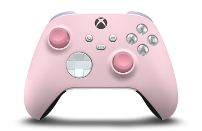 Xbox Wireless Controller - 機身: 柔和粉紅, 方向鍵: 機器白, 搖桿: 復古粉紅