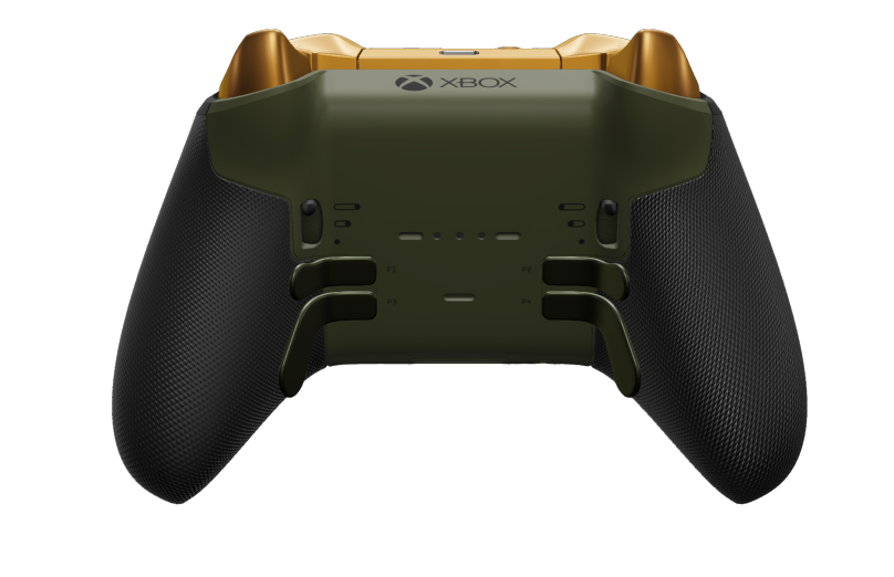 Xbox Elite Wireless Controller Series 2 - Core - Body: Nocturnal Green + Rubberized Grips, D-pad: Faceted, Soft Orange (Metal), Back: Nocturnal Green + Rubberized Grips