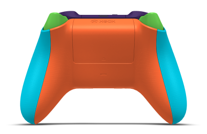 Xbox Wireless Controller - Hoofdtekst: Libelleblauw, D-Pads: Velocity-groen, Duimsticks: Zest-oranje