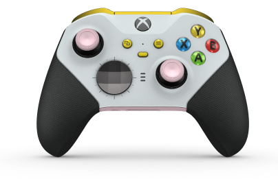 Xbox Elite Wireless Controller Series 2 - Core - Body: Robot White + Rubberized Grips, D-pad: Facet, Storm Gray (Metal), Back: Soft Pink + Rubberized Grips