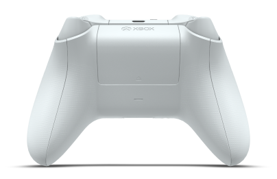 Controller with Robot White body, Robot White D-pad, and Robot White thumbsticks - back view