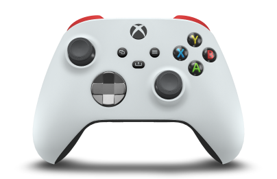 Xbox 無線控制器 - Body: Robot White, D-Pads: Storm Gray (Metallic), Thumbsticks: Storm Grey