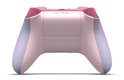 Xbox 無線控制器 - Corpo: Roxo suave, Botões Direcionais: Rosa Retro, Manípulos Analógicos: Roxo Astral