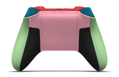 Xbox draadloze controller - Body: Soft Green, D-Pads: Soft Orange (Metallic), Thumbsticks: Deep Pink