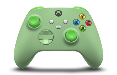 Kontroler bezprzewodowy Xbox - Corps: Soft Green, BMD: Soft Green, Joysticks: Velocity Green