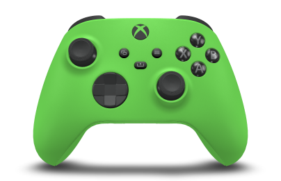 Xbox Wireless Controller - Corpo: Verde Veloz, Botões Direcionais: Preto Carbono, Manípulos Analógicos: Preto Carbono