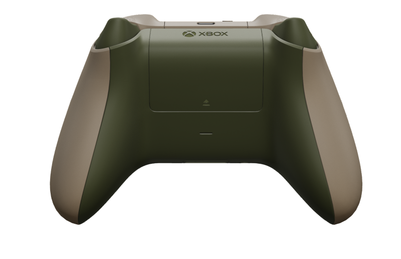 Xbox Wireless Controller - 몸체: 데저트 탠, 방향 패드: 녹터널 그린, 엄지스틱: 녹터널 그린