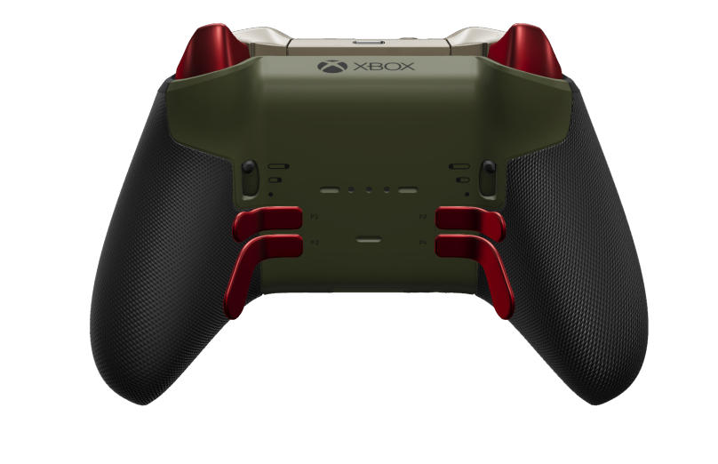 Xbox Elite Wireless Controller Series 2 - Core - Body: Nocturnal Green + Rubberized Grips, D-pad: Faceted, Carbon Black (Metal), Back: Nocturnal Green + Rubberized Grips
