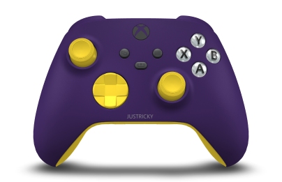Xbox Wireless Controller - Cuerpo: Violeta astral, Crucetas: Lighting Yellow, Palancas de mando: Lighting Yellow