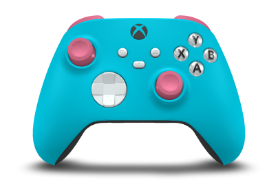 Xbox Wireless Controller - Body: Dragonfly Blue, D-Pads: Robot White, Thumbsticks: Deep Pink