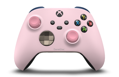 Xbox Wireless Controller - Body: Soft Pink, D-Pads: Desert Tan (Metallic), Thumbsticks: Retro Pink