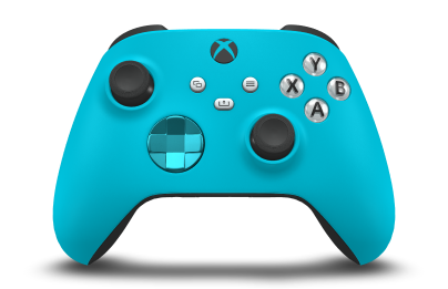 Xbox Wireless Controller - Body: Dragonfly Blue, D-Pads: Dragonfly Blue (Metallic), Thumbsticks: Carbon Black