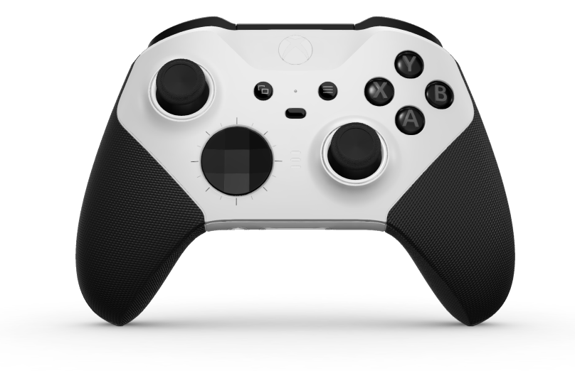 Xbox Elite Wireless Controller Series 2 - Core - Body: Robot White + Rubberised Grips, D-pad: Faceted, Carbon Black (Metal), Back: Robot White + Rubberised Grips
