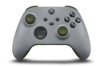 Xbox Wireless Controller - Body: Ash Gray, D-Pads: Carbon Black, Thumbsticks: Nocturnal Green