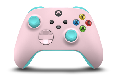 Xbox Wireless Controller - Body: Soft Pink, D-Pads: Soft Pink, Thumbsticks: Glacier Blue