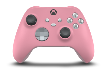 Xbox Wireless Controller - Body: Retro Pink, D-Pads: Ash Gray, Thumbsticks: Storm Grey