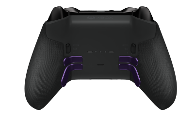 Xbox Elite Wireless Controller Series 2 - Core - Corps: Carbon Black + poignées caoutchoutées, BMD: Facette, Carbon Black (métal), Arrière: Carbon Black + poignées caoutchoutées