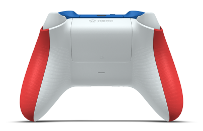 Xbox Wireless Controller - Corpo: Vermelho Forte, Botões Direcionais: Branco Robot, Manípulos Analógicos: Azul Choque