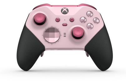 Xbox Elite Wireless Controller Series 2 - Core - Corps: Soft Pink + poignées caoutchoutées, BMD: Facette, Soft Pink (métal), Arrière: Soft Pink + poignées caoutchoutées