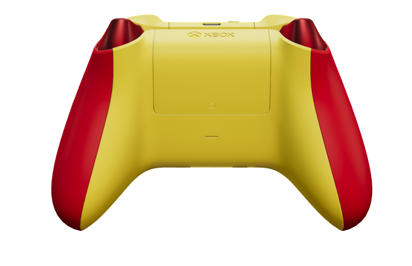 Xbox Wireless Controller - Body: Pulse Red, D-Pads: Lightning Yellow (Metallic), Thumbsticks: Lightning Yellow