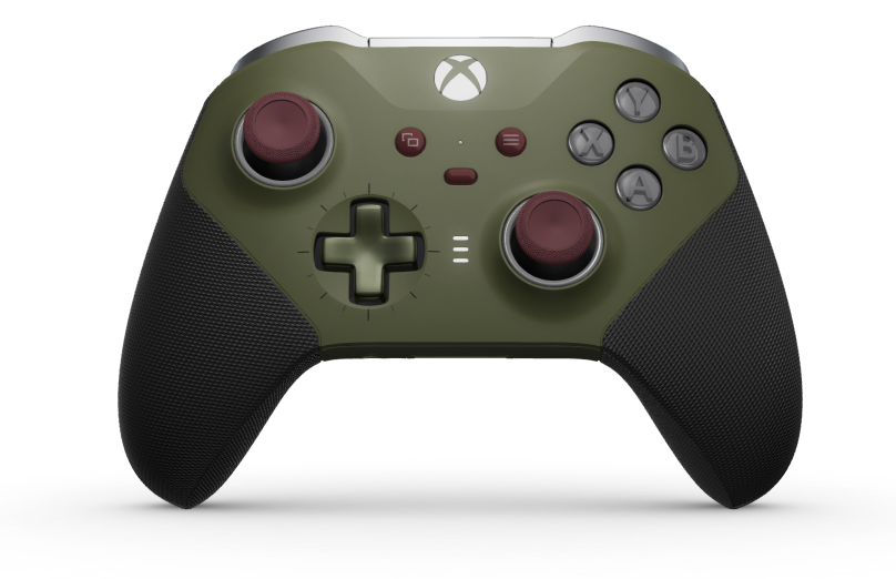 Xbox Elite Wireless Controller Series 2 - Core - Corps: Nocturnal Green + poignées caoutchoutées, BMD: Plus, Nocturnal Green (métal), Arrière: Nocturnal Green + poignées caoutchoutées
