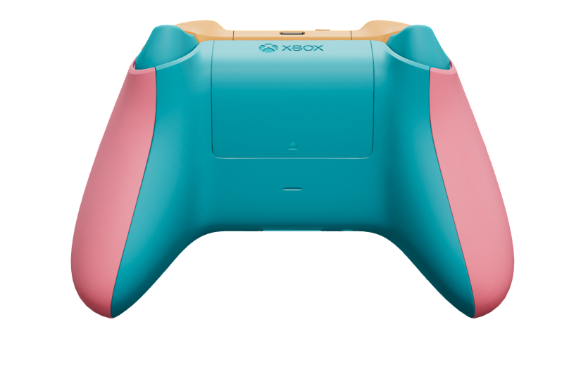 Xbox Wireless Controller - 몸체: 레트로 핑크, 방향 패드: 소프트 그린, 엄지스틱: 소프트 그린