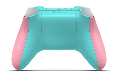Xbox Wireless Controller - Hoofdtekst: Retro-roze, D-Pads: Robotwit, Duimsticks: Gletsjerblauw