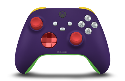Xbox Wireless Controller - 機身: 星雲紫, 方向鍵: Oxide Red (Metallic), 搖桿: 脈衝紅