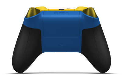 Xbox Wireless Controller - Hoofdtekst: Shock Blue, D-Pads: Bliksemgeel (metallic), Duimsticks: Lighting Yellow