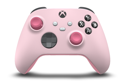 Xbox 無線控制器 - Body: Soft Pink, D-Pads: Storm Grey, Thumbsticks: Deep Pink