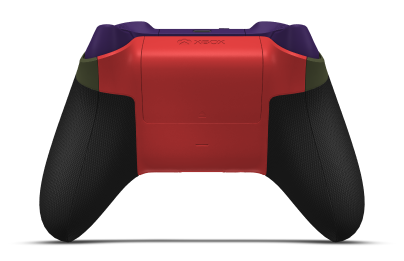 Xbox Wireless Controller - Hoofdtekst: Forest Camo, D-Pads: Astral Purple, Duimsticks: Pulse Red