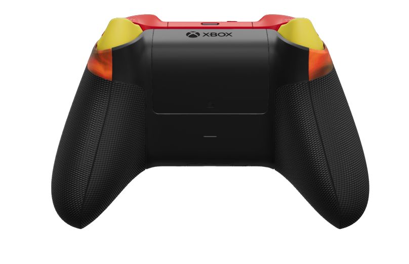 Xbox Wireless Controller - Body: Fire Vapor, D-Pads: Carbon Black (Metallic), Thumbsticks: Pulse Red