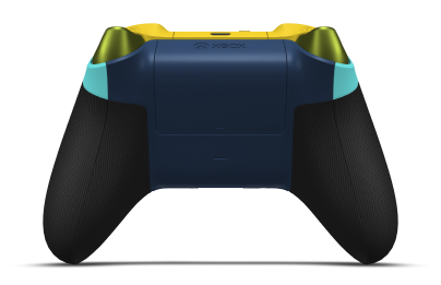 Xbox Wireless Controller - 몸체: 글레이셔 블루, 방향 패드: 라이트닝 옐로(메탈릭), 엄지스틱: Lighting Yellow