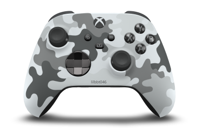 Manette sans fil Xbox - Body: Arctic Camo, D-Pads: Carbon Black (Metallic), Thumbsticks: Carbon Black