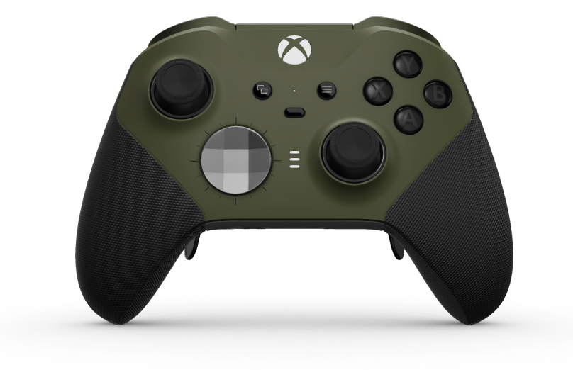 Xbox Elite Wireless Controller Series 2 - Core - Body: Nocturnal Green + Rubberised Grips, D-pad: Faceted, Storm Grey (Metal), Back: Storm Gray + Rubberised Grips