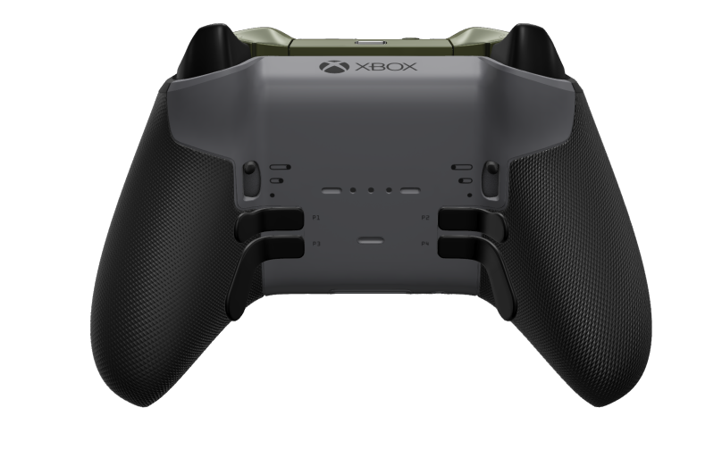 Xbox Elite Wireless Controller Series 2 - Core - Body: Nocturnal Green + Rubberised Grips, D-pad: Faceted, Storm Grey (Metal), Back: Storm Gray + Rubberised Grips