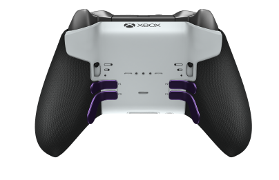 Xbox Elite Wireless Controller Series 2 - Core - Behuizing voorzijde: Robotwit + rubberen handvatten, D-pad: Cross, Bright Silver (Metal), Behuizing achterzijde: Robotwit + rubberen handvatten