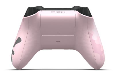 Controller with Sandglow Camo body, Carbon Black D-pad, and Carbon Black thumbsticks - back view
