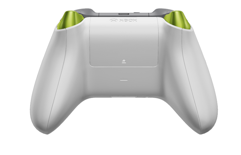 Xbox Wireless Controller - Hoveddel: Robothvid, D-blokke: Elektrisk volt (metallisk), Thumbsticks: Stormgrå