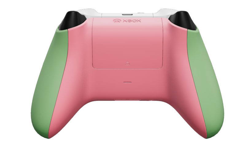 Xbox Wireless Controller - Framsida: Mjukt grönt, Styrknappar: Velocity-grön (metallic), Styrspakar: Retrorosa
