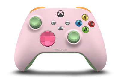 Xbox 무선 컨트롤러 - Corps: Soft Pink, BMD: Deep Pink, Joysticks: Soft Green