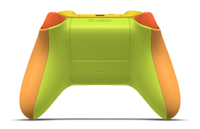 Xbox 無線控制器 - Cuerpo: Naranja suave, Crucetas: Lighting Yellow, Palancas de mando: Azul glaciar