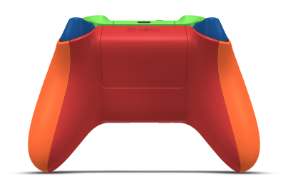 Xbox Wireless Controller - Brödtext: Apelsinzest, Styrknappar: Blixtgul, Styrspakar: Chockblå
