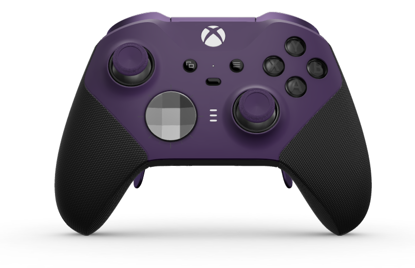 Xbox Elite Wireless Controller Series 2 - Core - Body: Astral Purple + Rubberised Grips, D-pad: Faceted, Storm Grey (Metal), Back: Carbon Black + Rubberised Grips