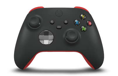 Xbox Wireless Controller - Corpo: Preto Carbono, Botões Direcionais: Cinzento Metálico, Manípulos Analógicos: Preto Carbono