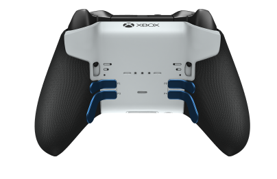 Xbox Elite Wireless Controller Series 2 - Core - Behuizing voorzijde: Shock Blue + Rubberized Grips, D-pad: Cross, Photon Blue (Metal), Behuizing achterzijde: Robot White + Rubberized Grips